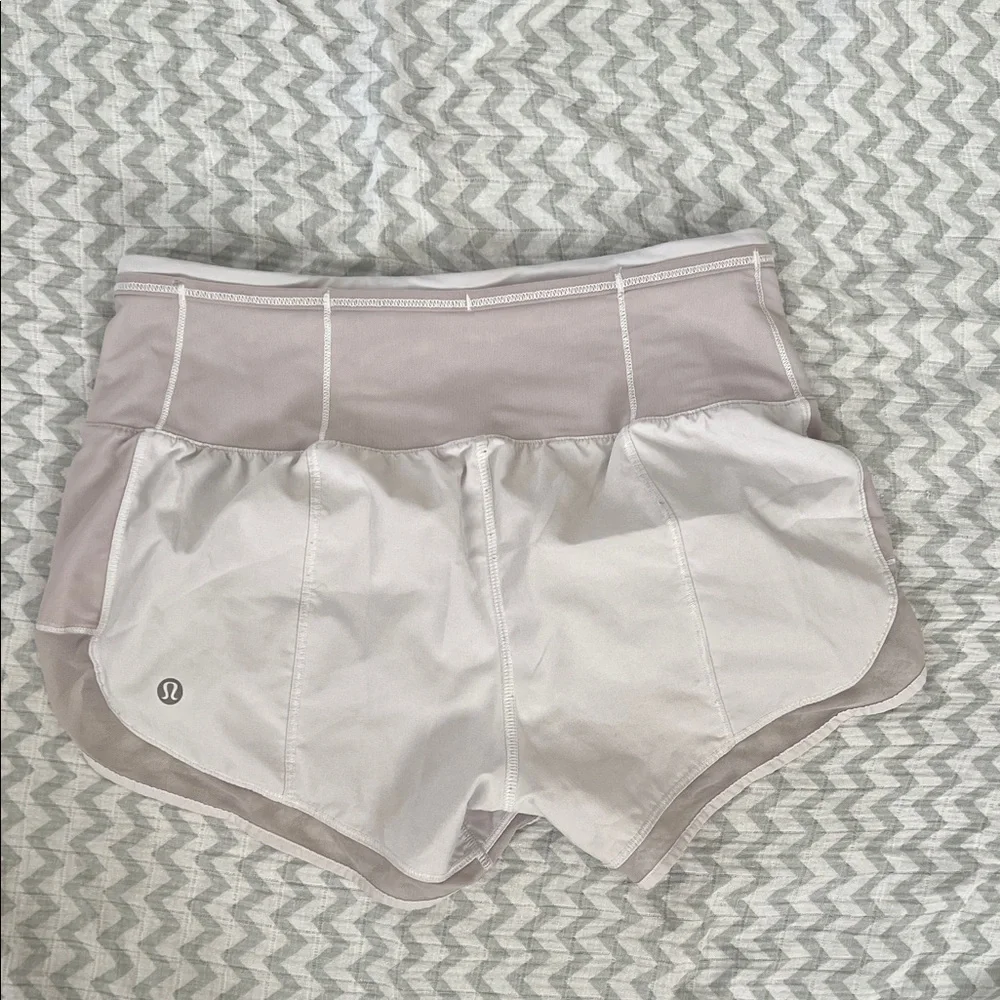 lululemon athletica Cream and White Athletic Shorts